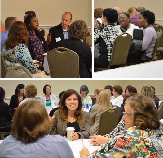 Photo: A few snapshots from the afternoon roundtables of INARF Members and Indiana State Officials.