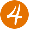 The number 4 in an orange circle
