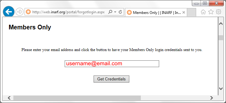 How to retrieve your password/username