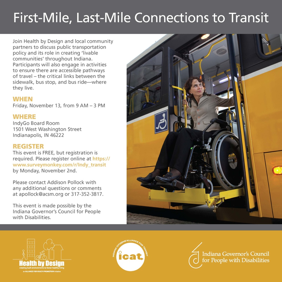 Flyer for First-Mile Connections