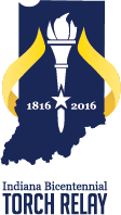 Indiana Bicentennial Torch Relay Logo